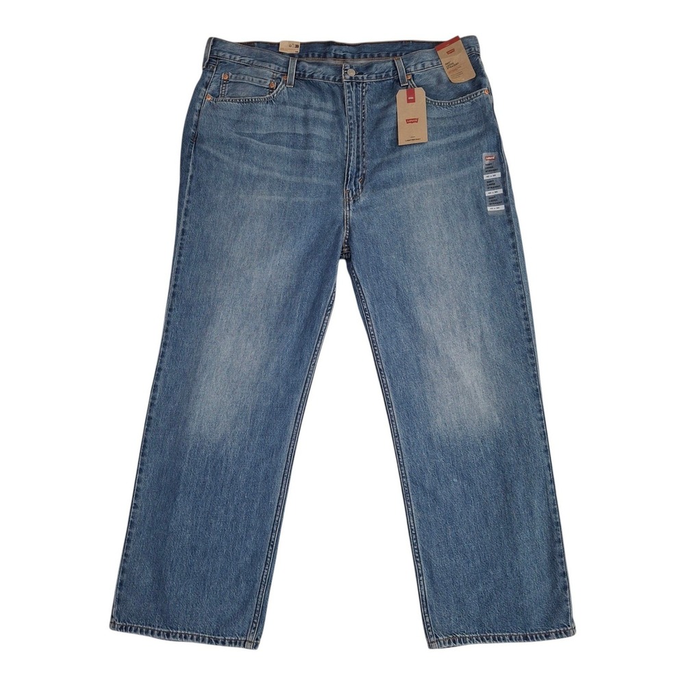 Levis 565 Loose Straight Jeans Mens 42x30 Blue Lightweight Denim New